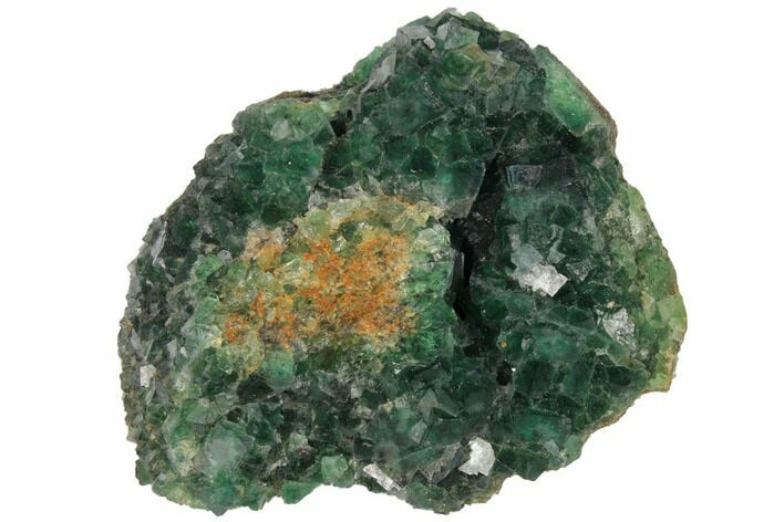 Apple-Green Cubic Fluorite Crystal Cluster - China #128795